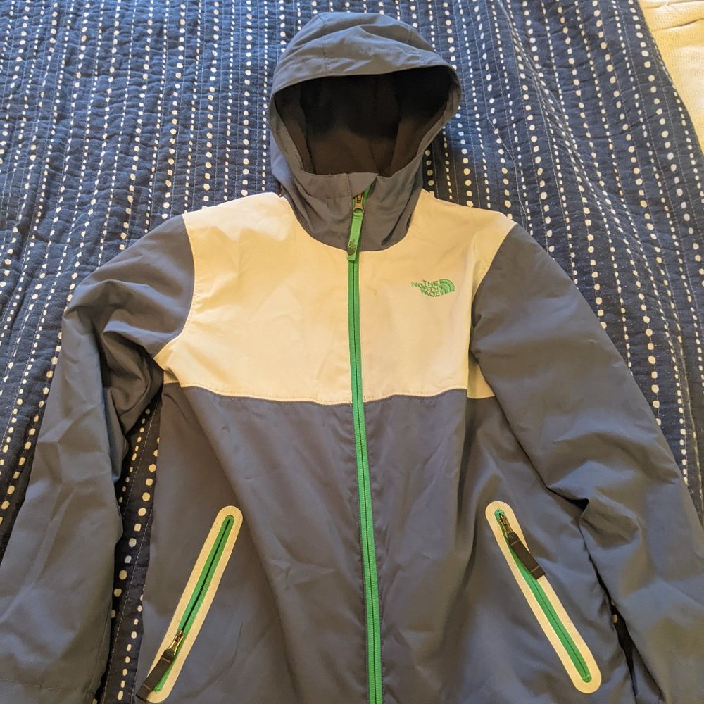 Boys Northface lightweight fleece windbreaker jacket 10/12